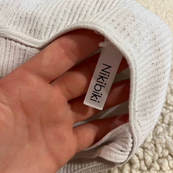 Nikibiki white ribbed tank - Picture 4 of 4